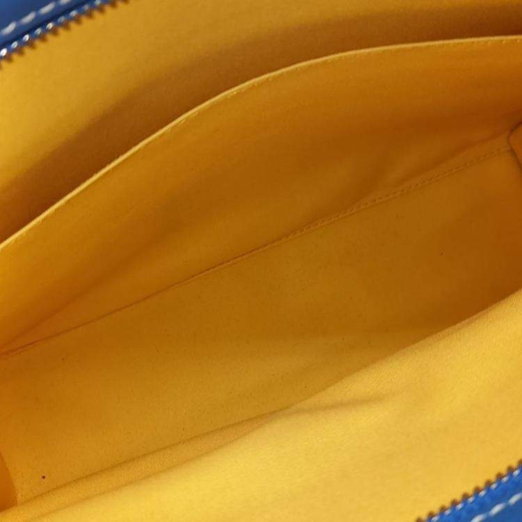 Pre Owned Goyard Blue Leather Juvance GM