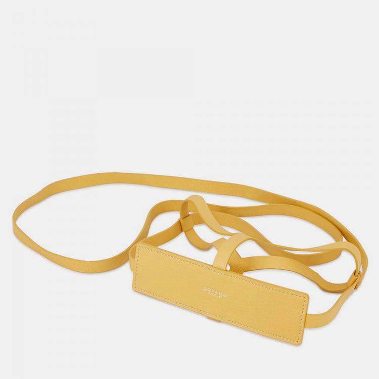 Pre Owned Goyard Menodiaire Trunk Shoulder Bag Gold/Yellow Pvc Leather