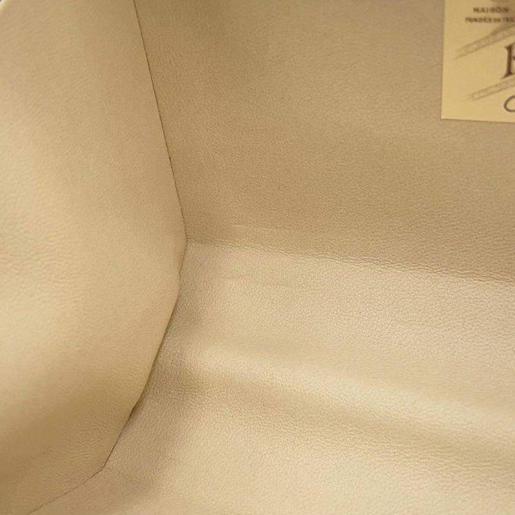 Pre Owned Goyard Menodiaire Trunk Shoulder Bag Gold/Yellow Pvc Leather