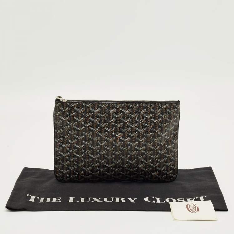 Pre Owned حقيبة صغيرة جويارد سينات كانفاس مقوى جوياردين رصاصي MM