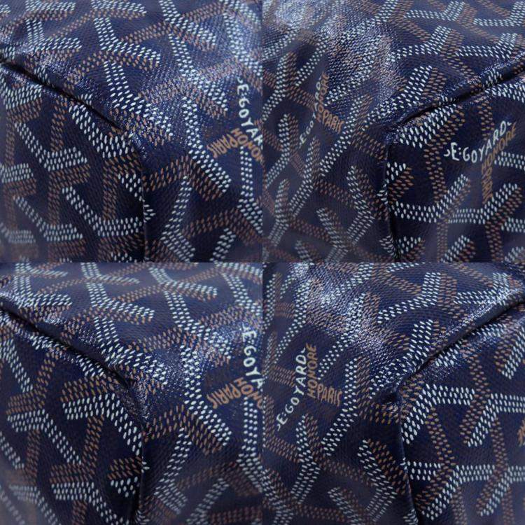 Pre Owned Goyard Saint Louis Pm Tote Bag In Coated Canvas