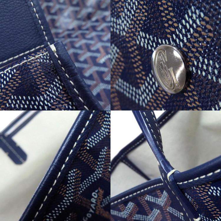 Pre Owned Goyard Saint Louis Pm Tote Bag In Coated Canvas