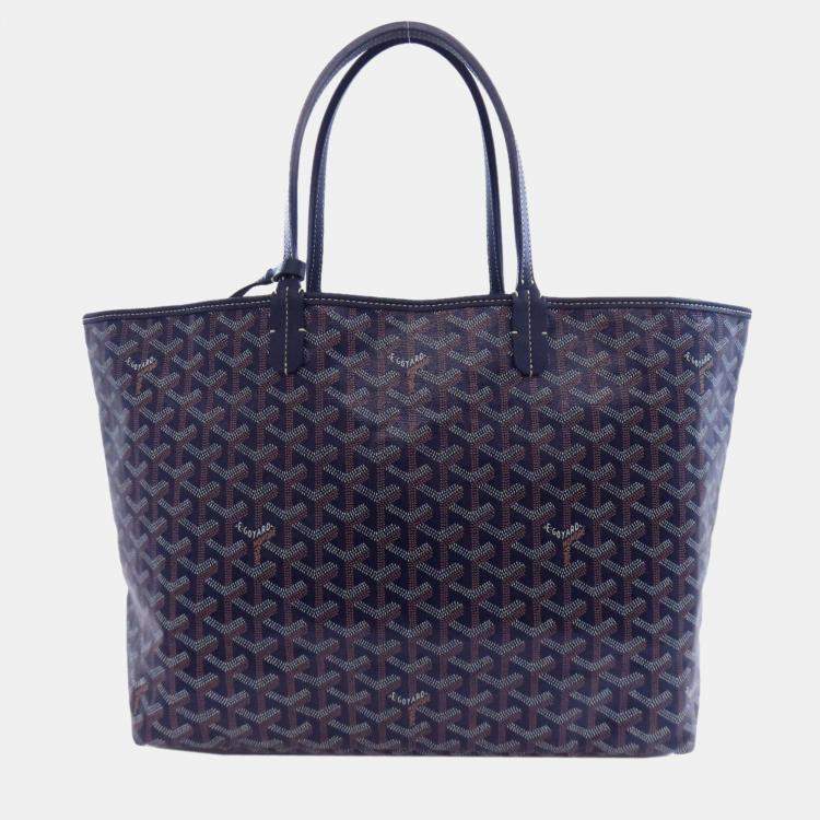 Pre Owned Goyard Saint Louis Pm Tote Bag In Coated Canvas