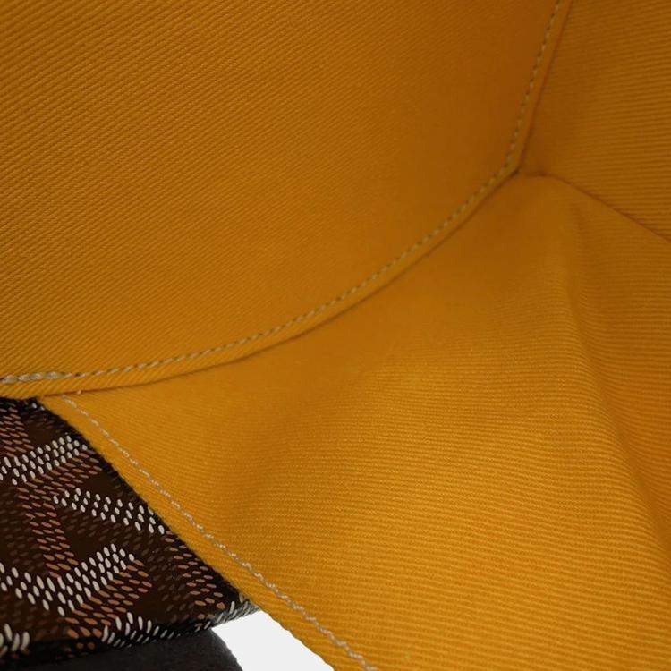 Pre Owned Goyard Hat Box And Alto Trunk Bag Black/Natural Goyardine Canvas Cervon Calf Leather