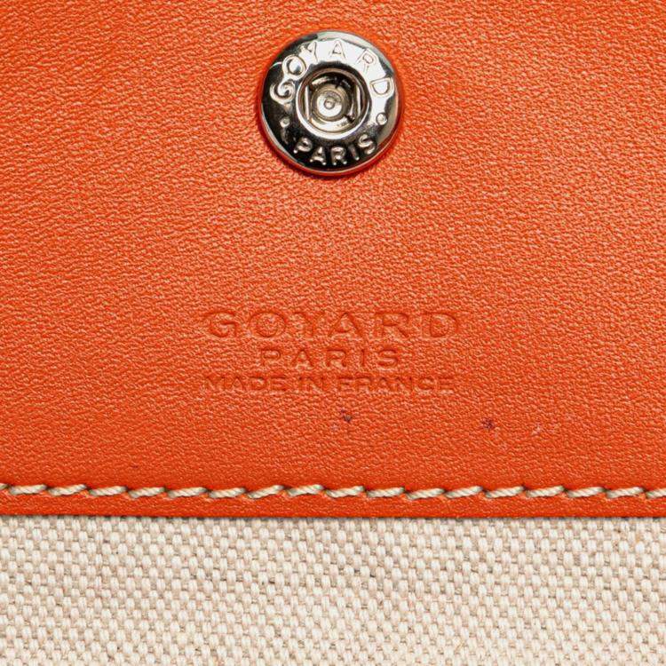 Pre Owned Goyard Saint Louis Pm Tote Bag Orange