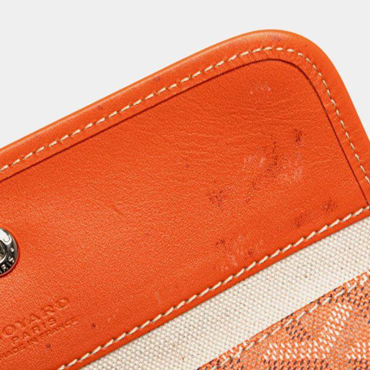 Pre Owned Goyard Saint Louis Pm Tote Bag Orange