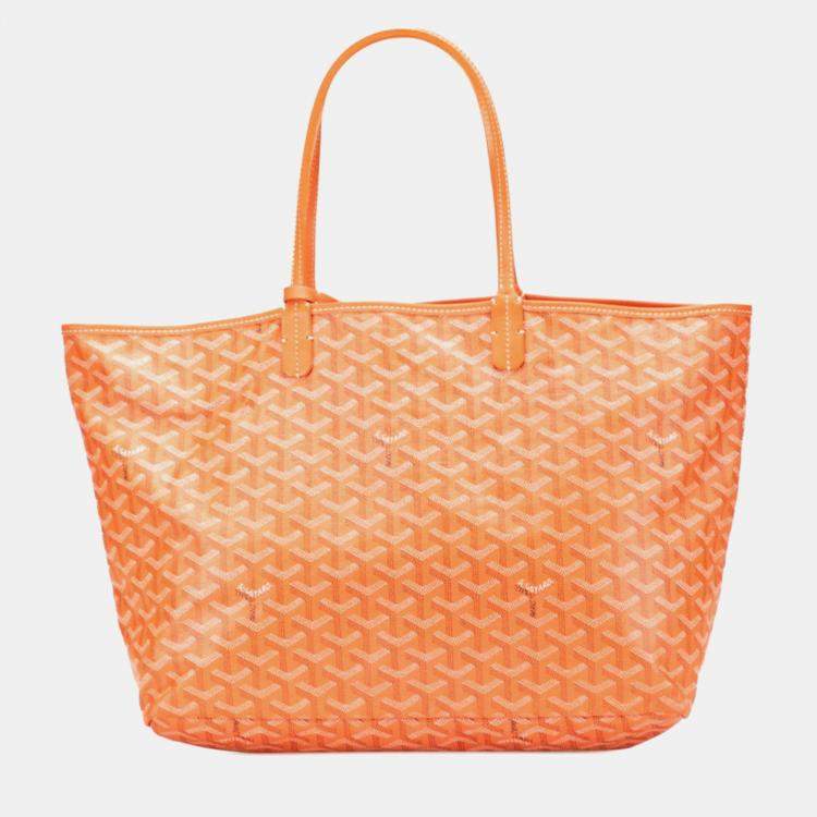 Pre Owned Goyard Saint Louis Pm Tote Bag Orange