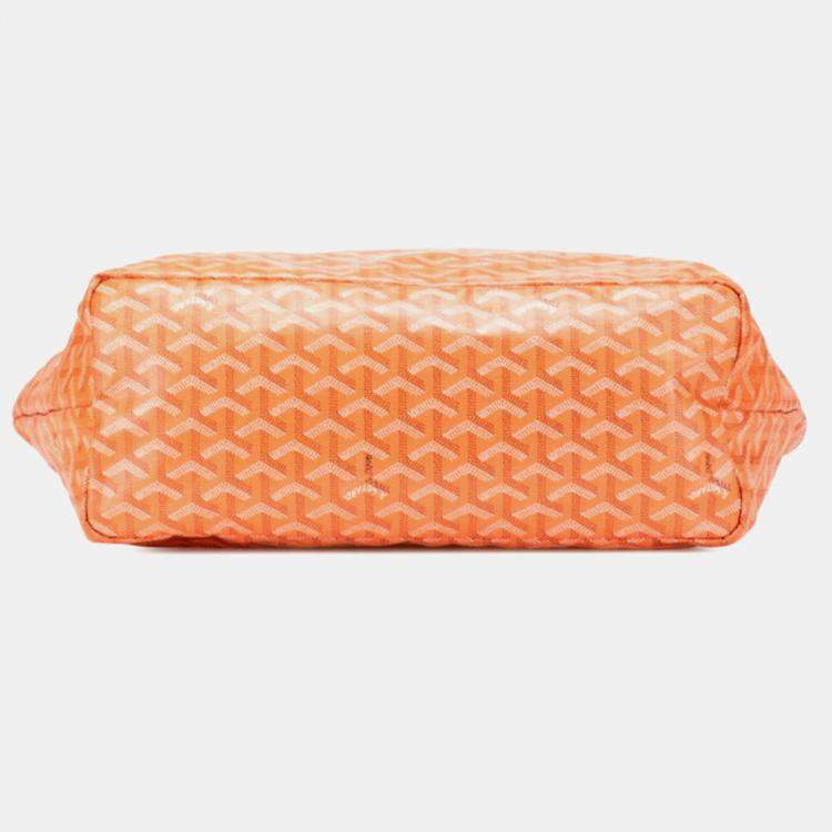 Pre Owned Goyard Saint Louis Pm Tote Bag Orange