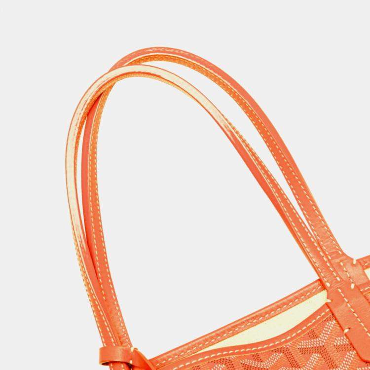 Pre Owned Goyard Saint Louis Pm Tote Bag Orange