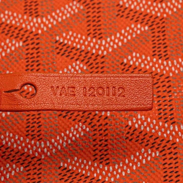 Pre Owned Goyard Saint Louis Pm Tote Bag Orange