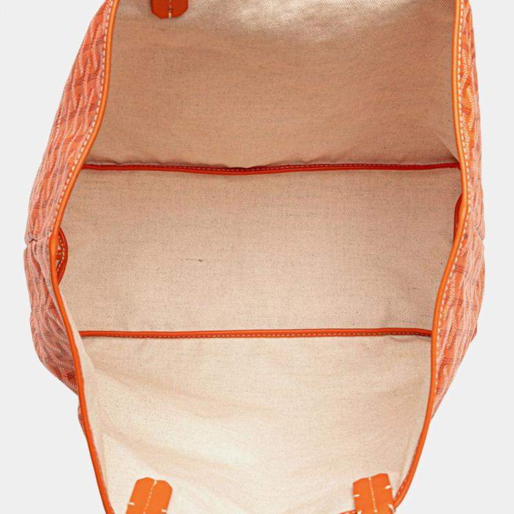 Pre Owned Goyard Saint Louis Pm Tote Bag Orange