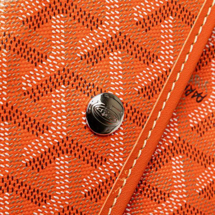 Pre Owned Goyard Saint Louis Pm Tote Bag Orange