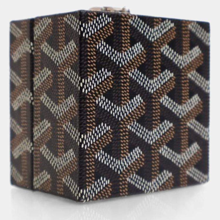 Pre Owned Goyard Mini Goyardine Regence Trunk