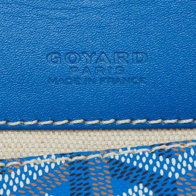 مملوكة مسبقًا Goyard Blue Goyardine Coated Canvas and Leather Saint Louis PM Tote