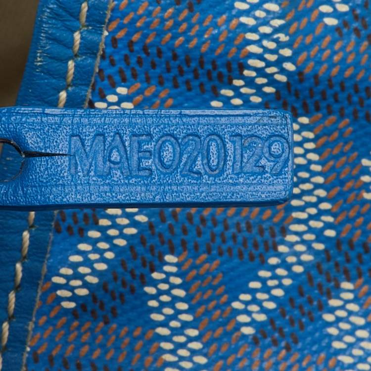 مملوكة مسبقًا Goyard Blue Goyardine Coated Canvas and Leather Saint Louis PM Tote