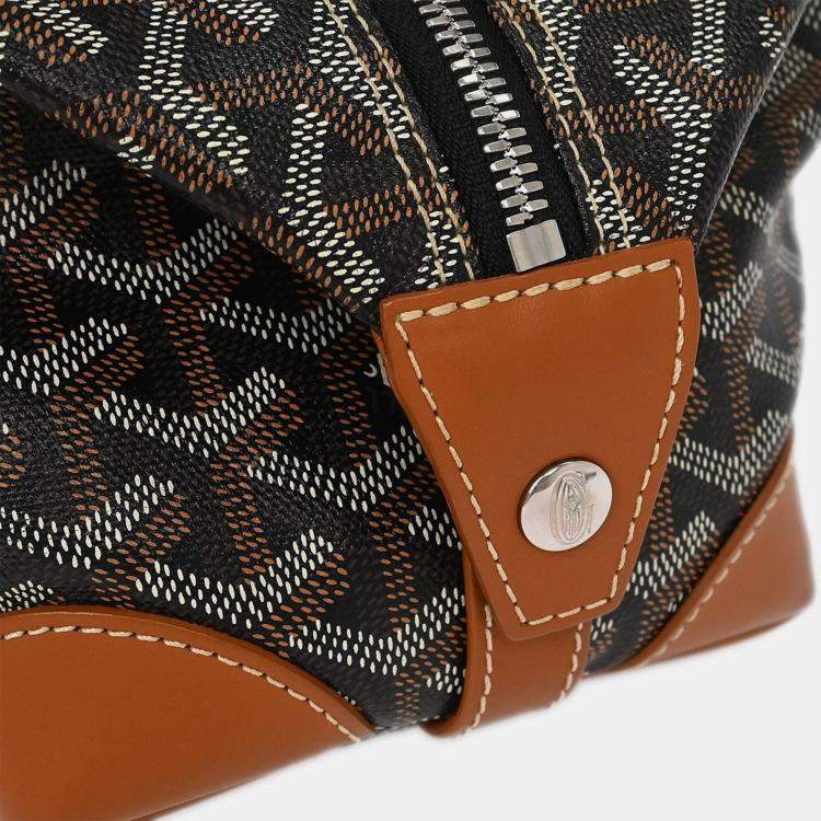 Pre Owned Goyard Black Boeing 25 Trousse Pouch Clutch Bag