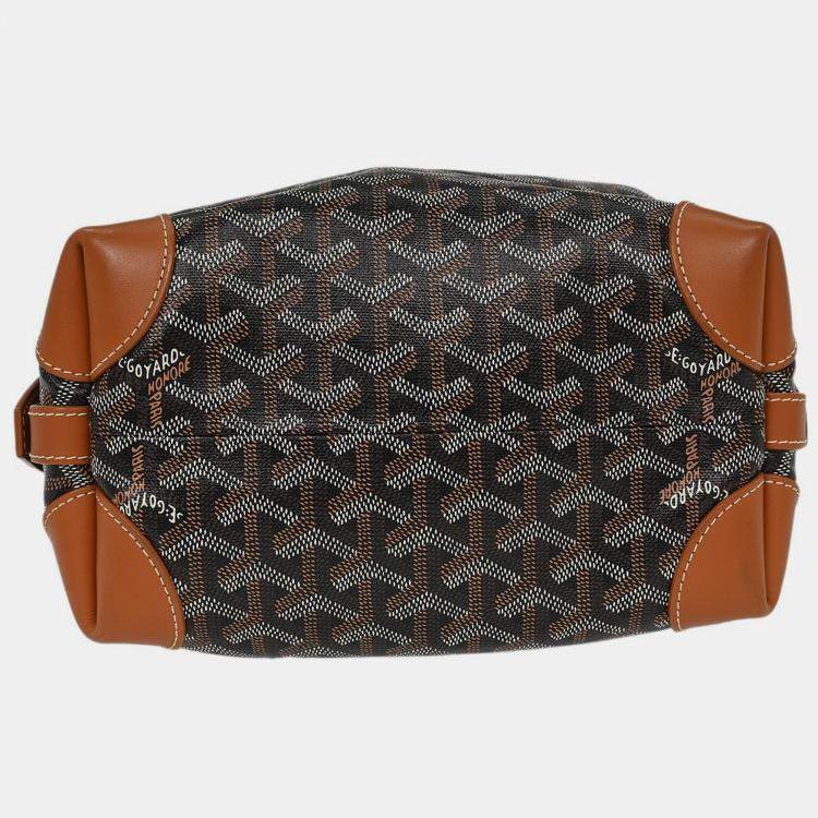 Pre Owned Goyard Black Boeing 25 Trousse Pouch Clutch Bag