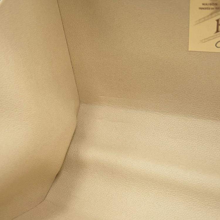 Pre Owned Goyard Minaudiere Shoulder Bag Trunk Yellow Leather