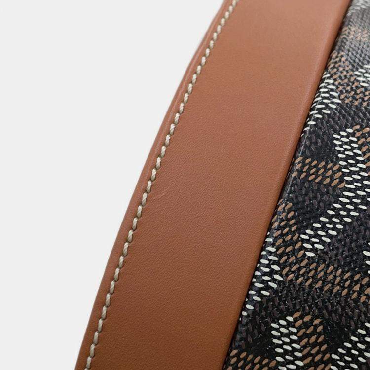 Pre Owned Goyard Handbag Hat Box - Alto Trunk Bag Black/Brown