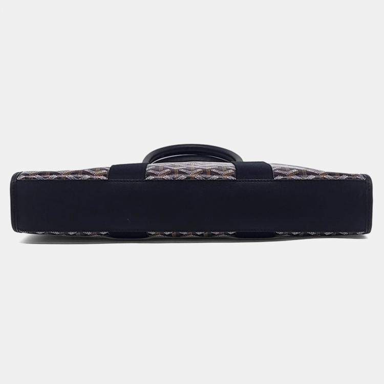 مملوكة مسبقًا Goyard Black PVC Morvan Document Case