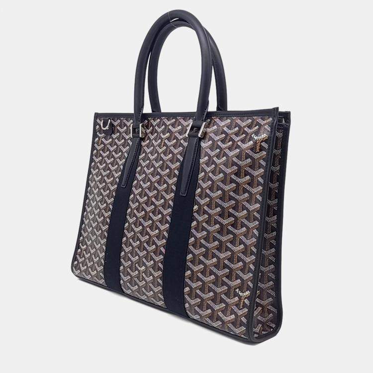 مملوكة مسبقًا Goyard Black PVC Morvan Document Case