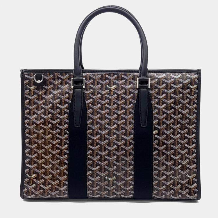 مملوكة مسبقًا Goyard Black PVC Morvan Document Case