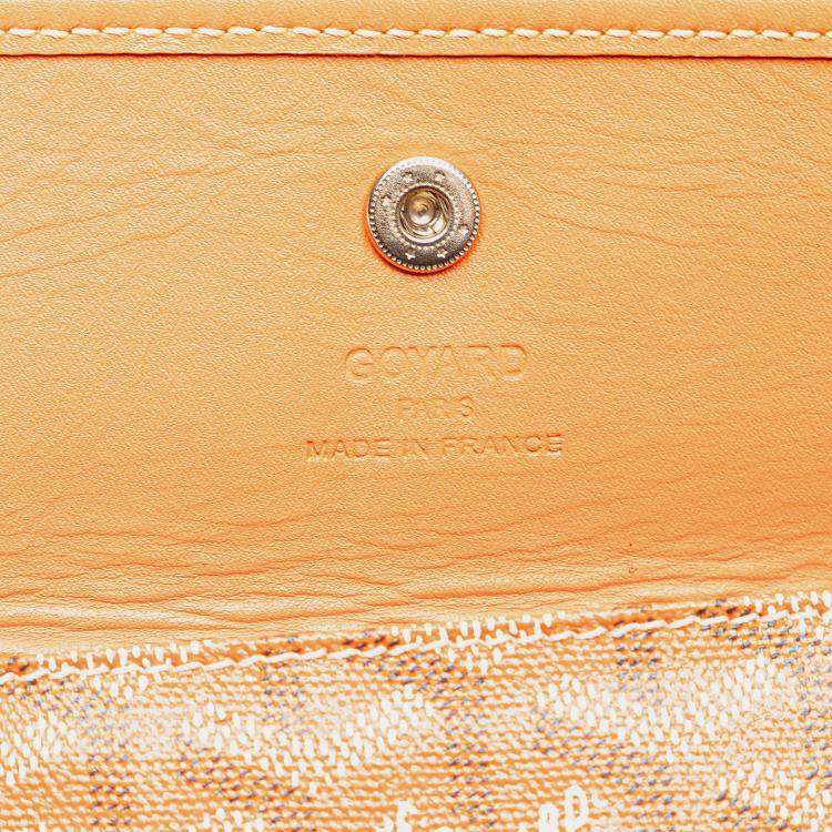 Pre Owned Goyard Orange Goyardine Saint Louis GM