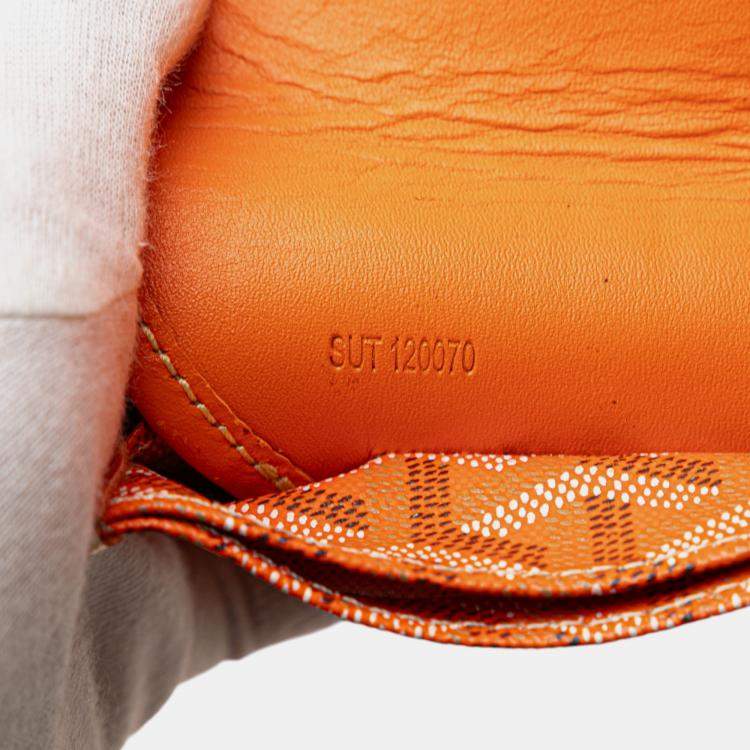 Pre Owned Goyard Orange Goyardine Saint Louis GM