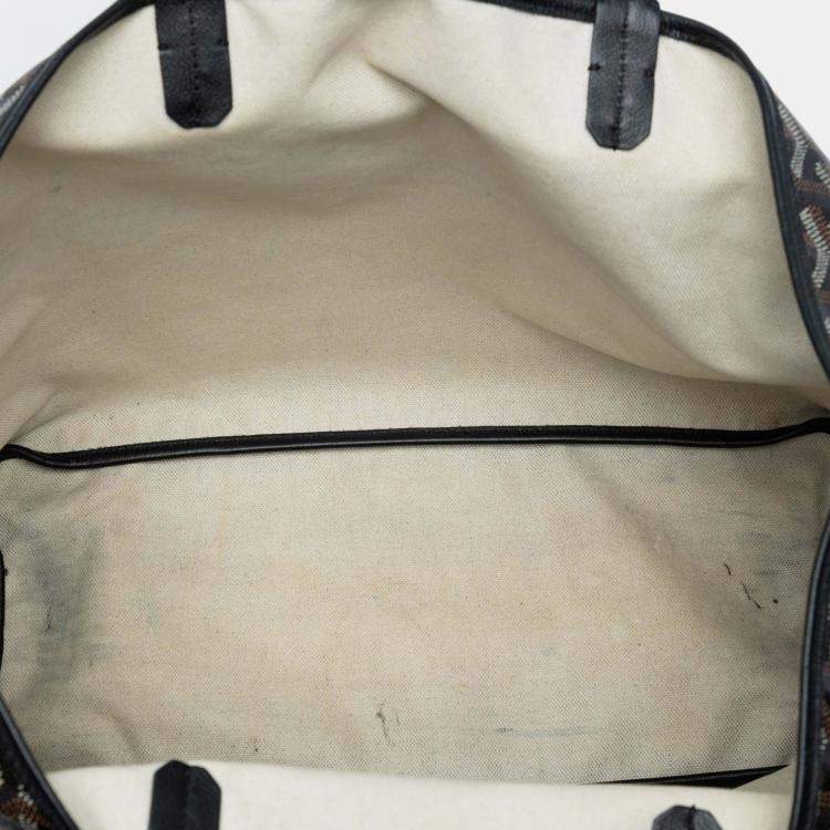 Pre Owned Goyard Black Goyardine Saint Louis GM