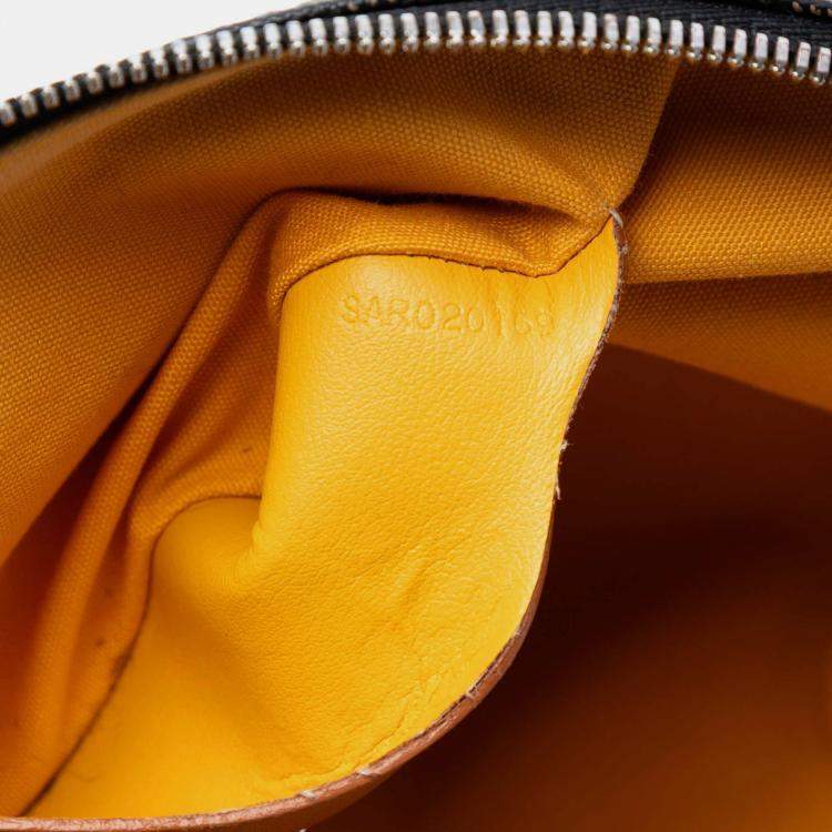 Pre Owned Goyard Black Goyardine Senat MM