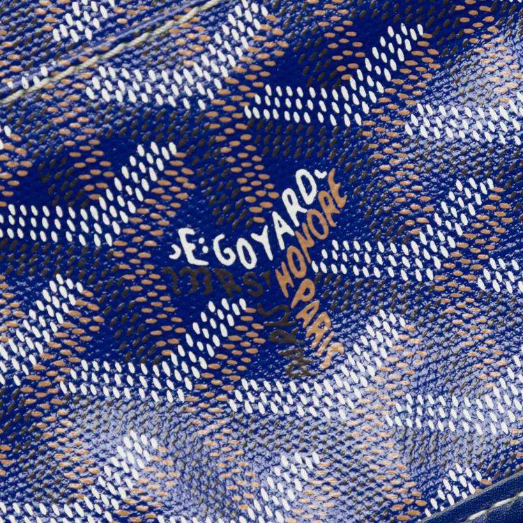 Pre Owned Goyard Blue Goyardine Saint Louis PM