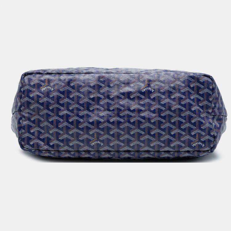 Pre Owned Goyard Blue Goyardine Saint Louis PM