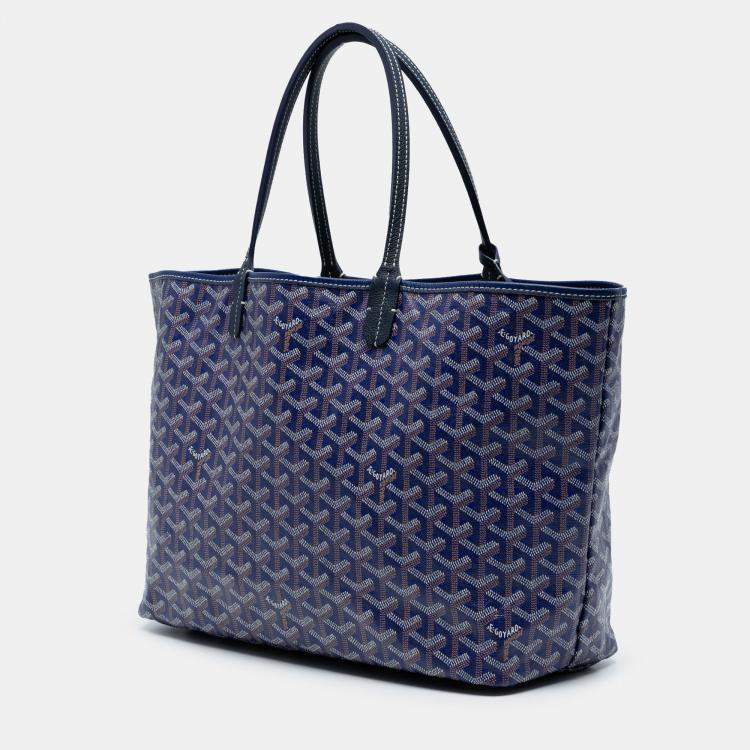 Pre Owned Goyard Blue Goyardine Saint Louis PM