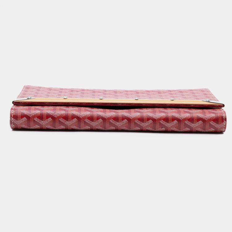 Pre Owned حقيبة كلتش جويارد جواردين كارلو بويس حمراء