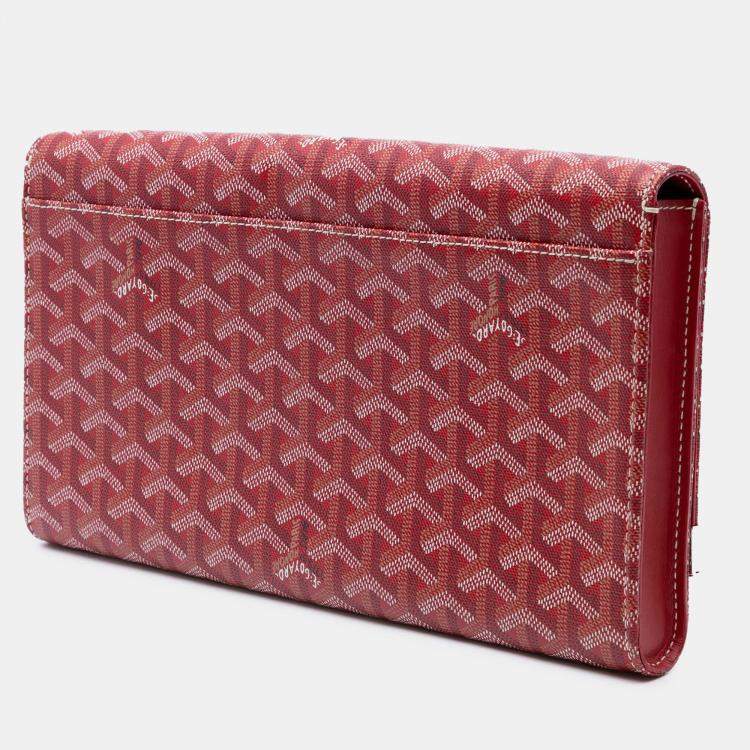 Pre Owned حقيبة كلتش جويارد جواردين كارلو بويس حمراء