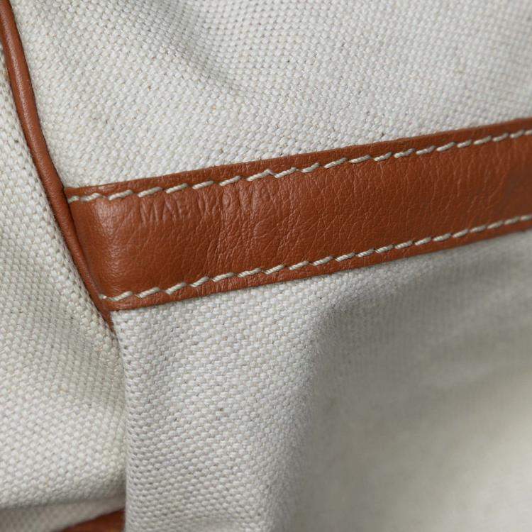 Pre Owned Goyard Blue Goyardine Reversible Belharra Tote