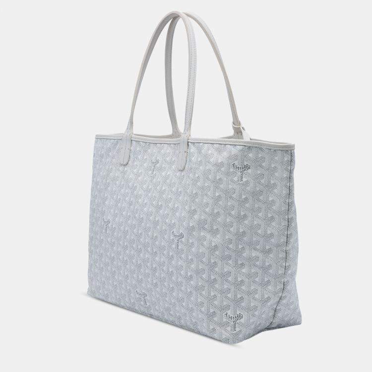 Pre Owned Goyard White Goyardine Saint Louis PM
