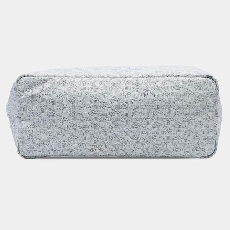 Pre Owned Goyard White Goyardine Saint Louis PM