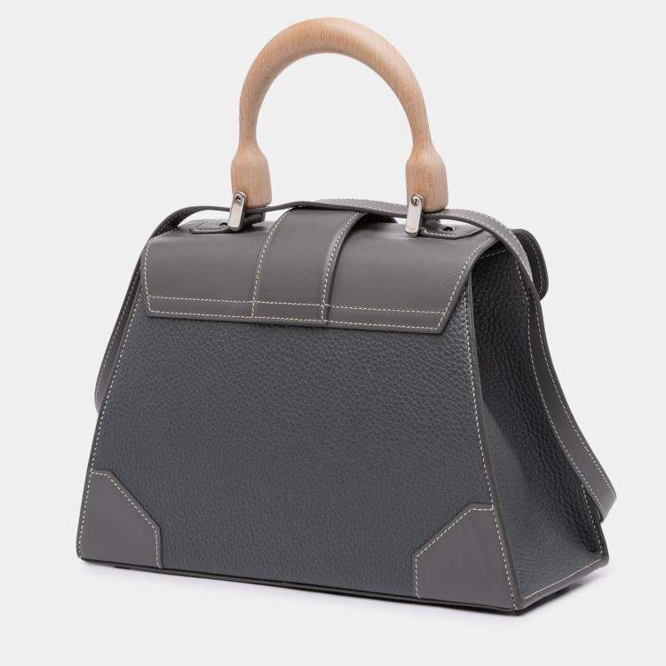 Pre Owned Goyard Leather Saigon Structured MM