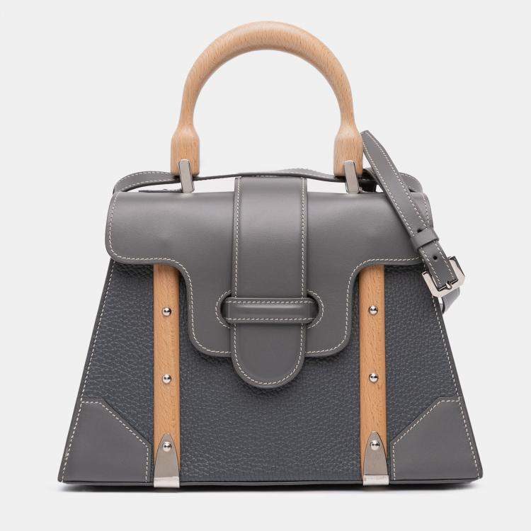 Pre Owned Goyard Leather Saigon Structured MM