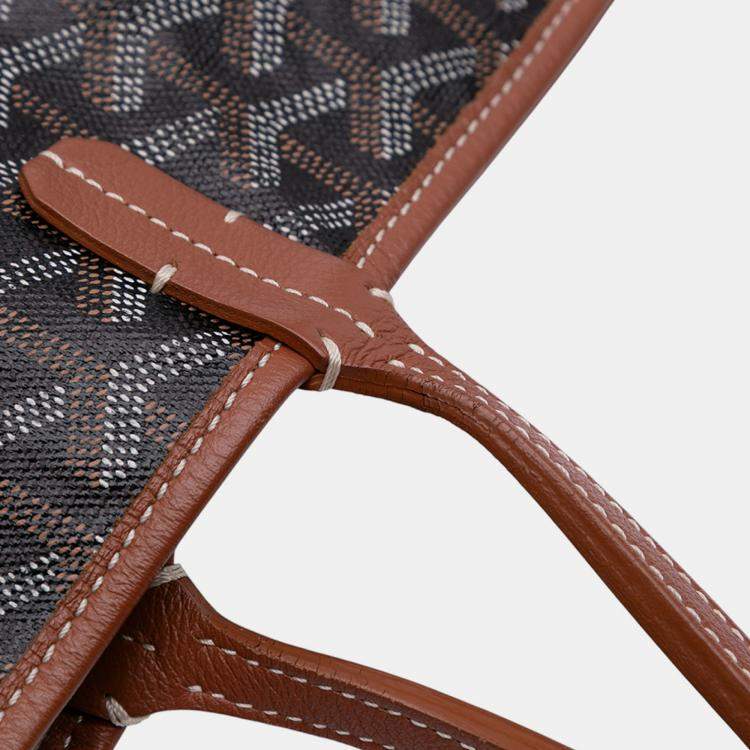 مملوكة مسبقًا Goyard Black Goyardine Saint Louis GM