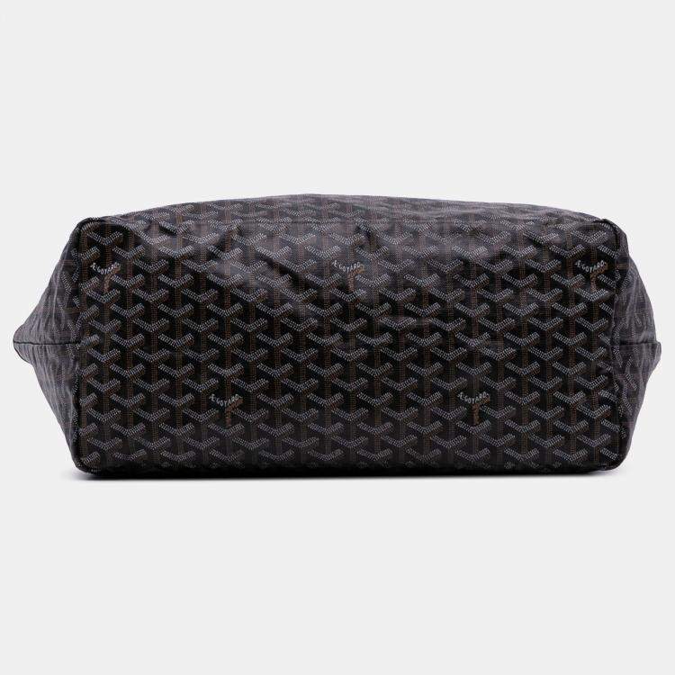مملوكة مسبقًا Goyard Black Goyardine Saint Louis GM