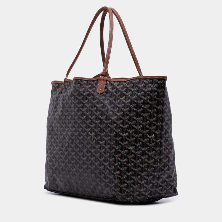 مملوكة مسبقًا Goyard Black Goyardine Saint Louis GM