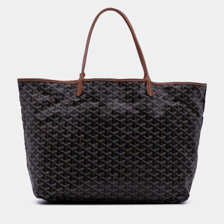 مملوكة مسبقًا Goyard Black Goyardine Saint Louis GM