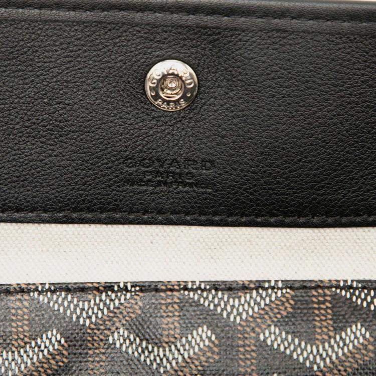 Pre Owned Goyard Black Goyardine Saint Louis GM