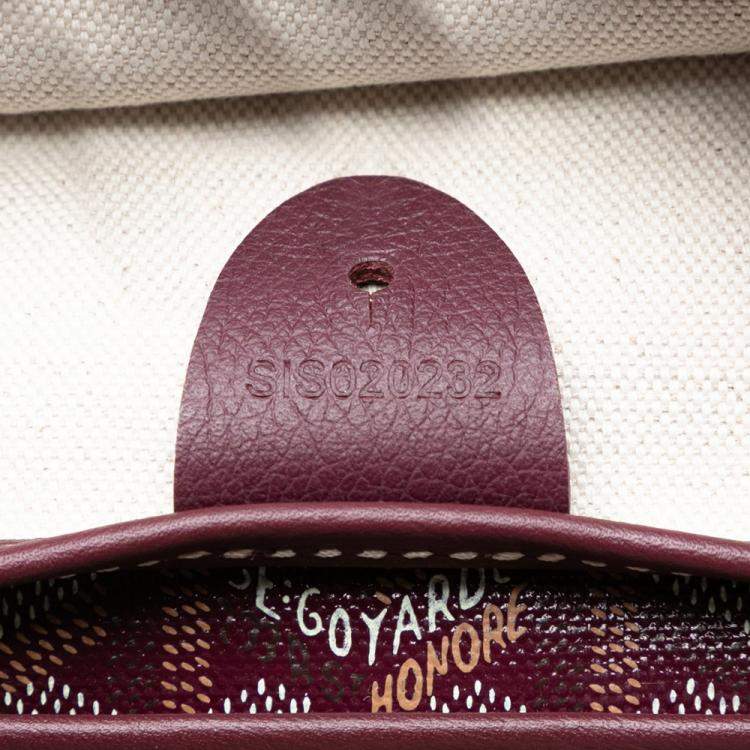 Pre Owned Goyard Red Goyardine Artois PM