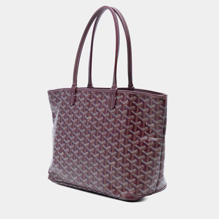 Pre Owned Goyard Red Goyardine Artois PM