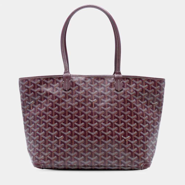 Pre Owned Goyard Red Goyardine Artois PM