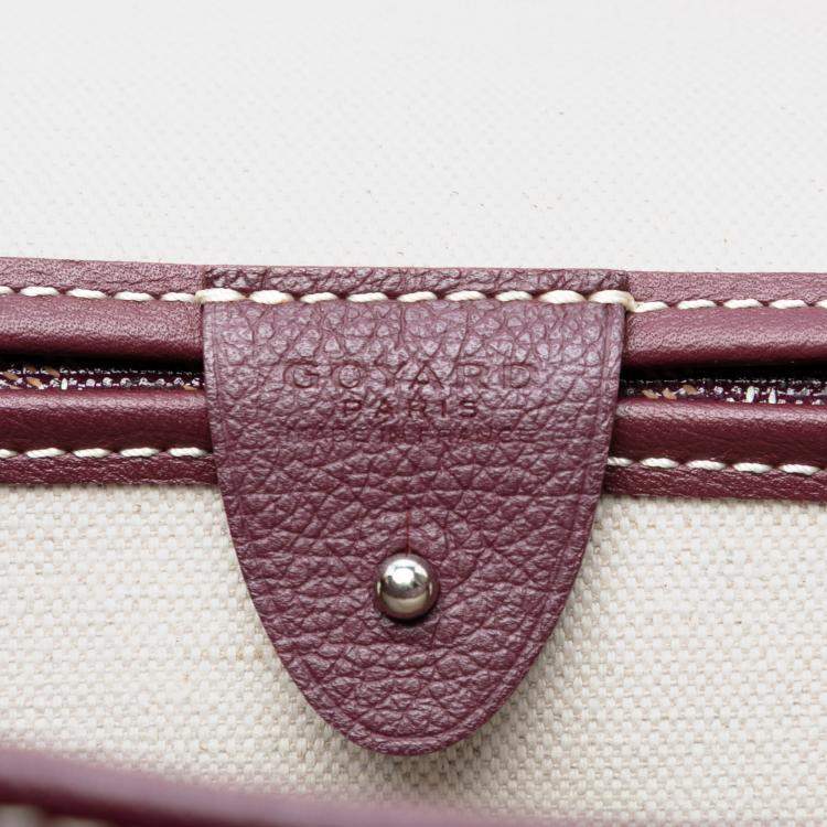 Pre Owned Goyard Red Goyardine Artois PM