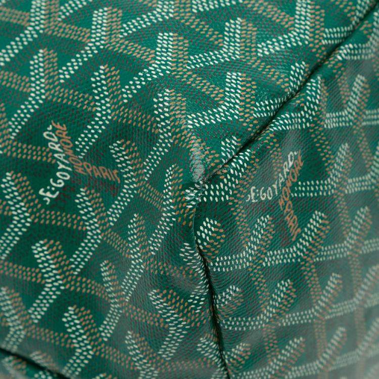 Pre Owned Goyard Green Goyardine Saint Louis PM